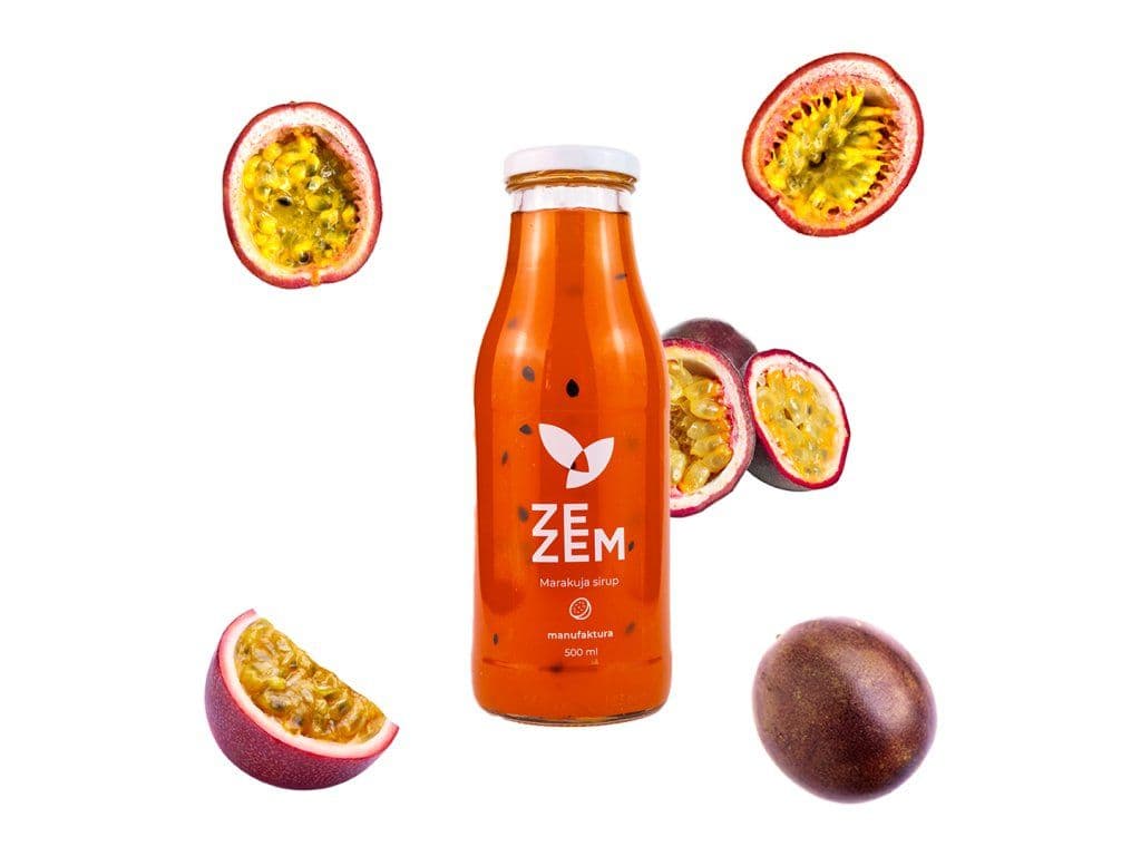 Marakuja sirup ZEZEM s čerstvou marakujou